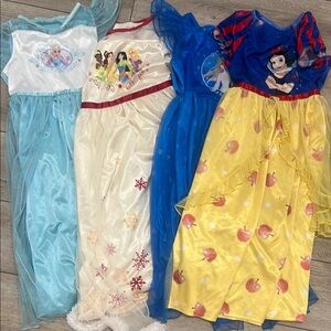 Disney Princess Nightgown Collection - Blue, Cream, Yellow, Red ALL 4 FOR $25